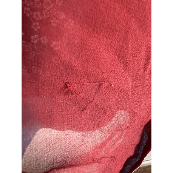 Armand Ventilo Red Silk Floral Underlay button up Woman’s EU 42 US 10 GUC - Picture 10 of 16